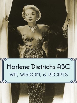 cover image of Marlene Dietrich's ABC